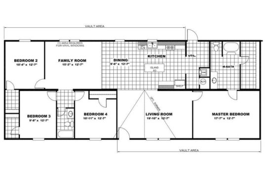 2018 4 br / 2 ba doublewide